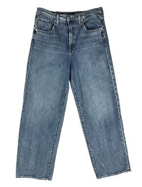 Silver Jeans Co. Be Easy Wide Leg Crop Jeans Casual Denim High Rise Size 30 / 26